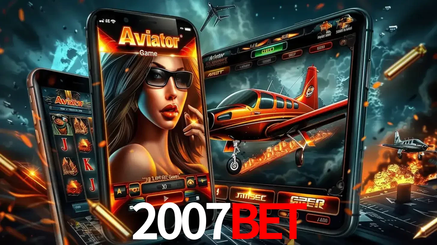 O popular jogo de apostas Aviator exibido em vários celulares e tablets, mostrando a interface emocionante e a ação de voo disponíveis para jogar agora no 2007bet.