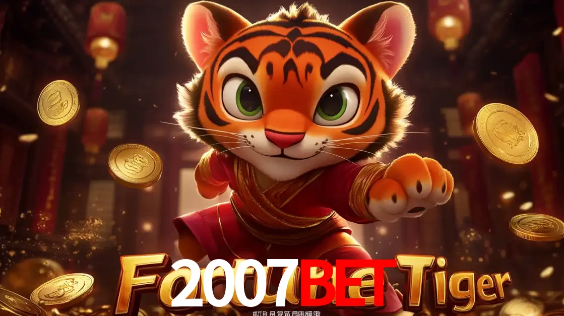 O carismático mascote do jogo de slot Fortune Tiger, um tigre fofo em pose de artes marciais, pronto para trazer sorte e multiplicadores de ganhos no cassino online 2007bet.