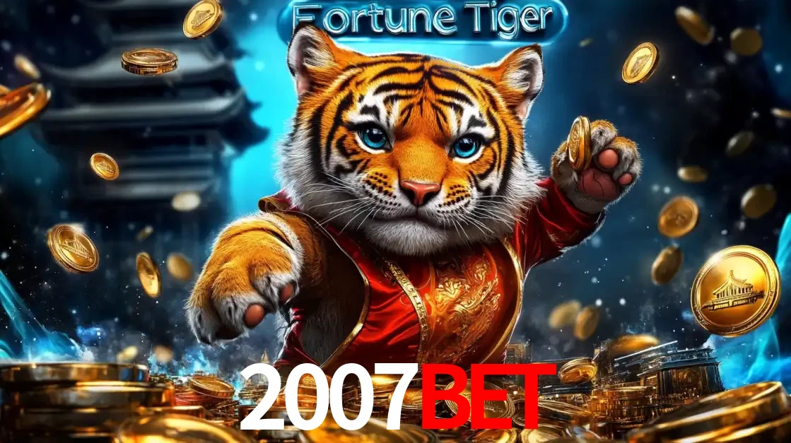 Imagem promocional do jogo de slot Fortune Tiger, com um tigre majestoso em traje tradicional cercado por uma fortuna em moedas de ouro, disponível agora no cassino 2007bet.